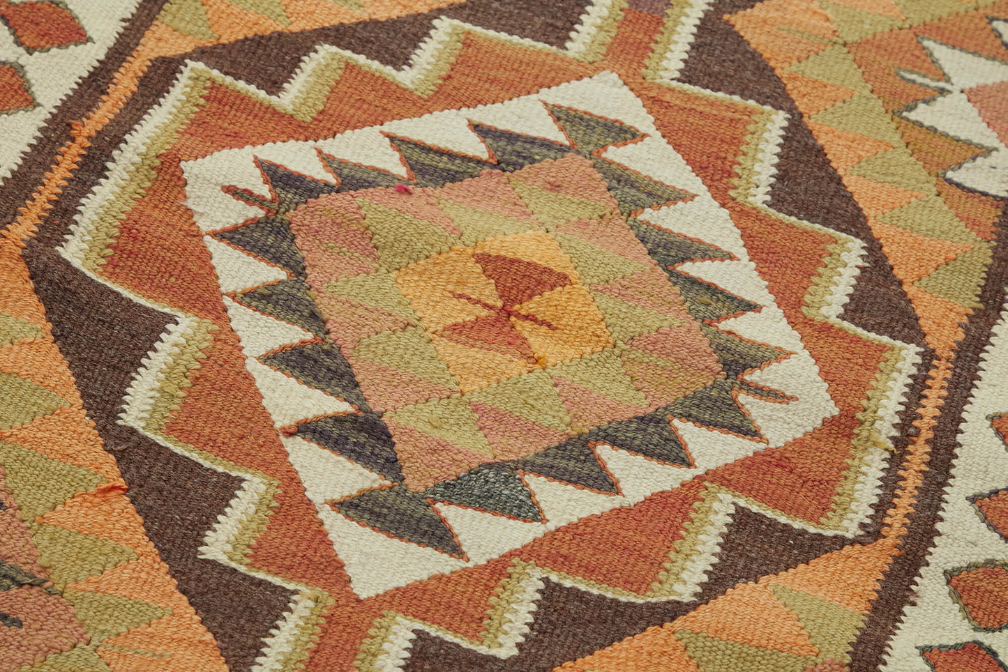 3x11 Multicolor Boho Runner Kilim Rugs - 42823