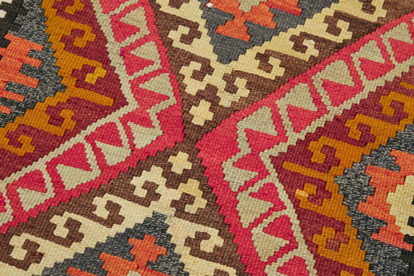 3x12 Multicolor Boho Runner Kilim Rugs - 42832