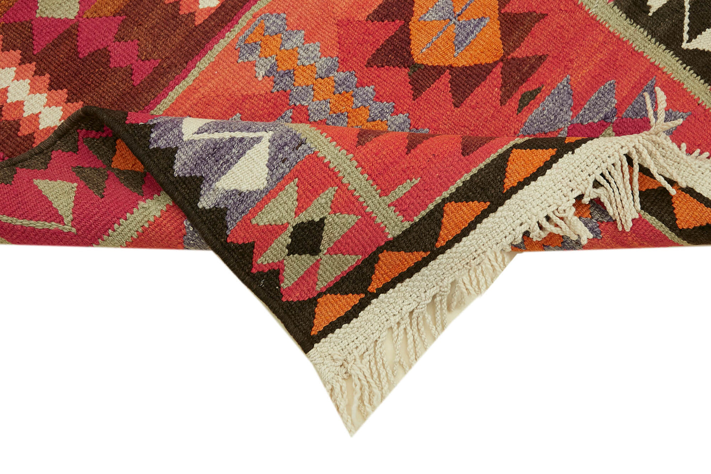 3x12 Multicolor Boho Runner Kilim Rugs - 42835