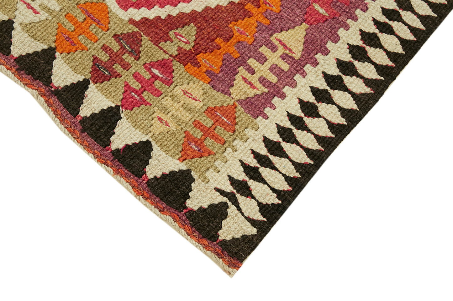3x12 Multicolor Boho Runner Kilim Rugs - 42836