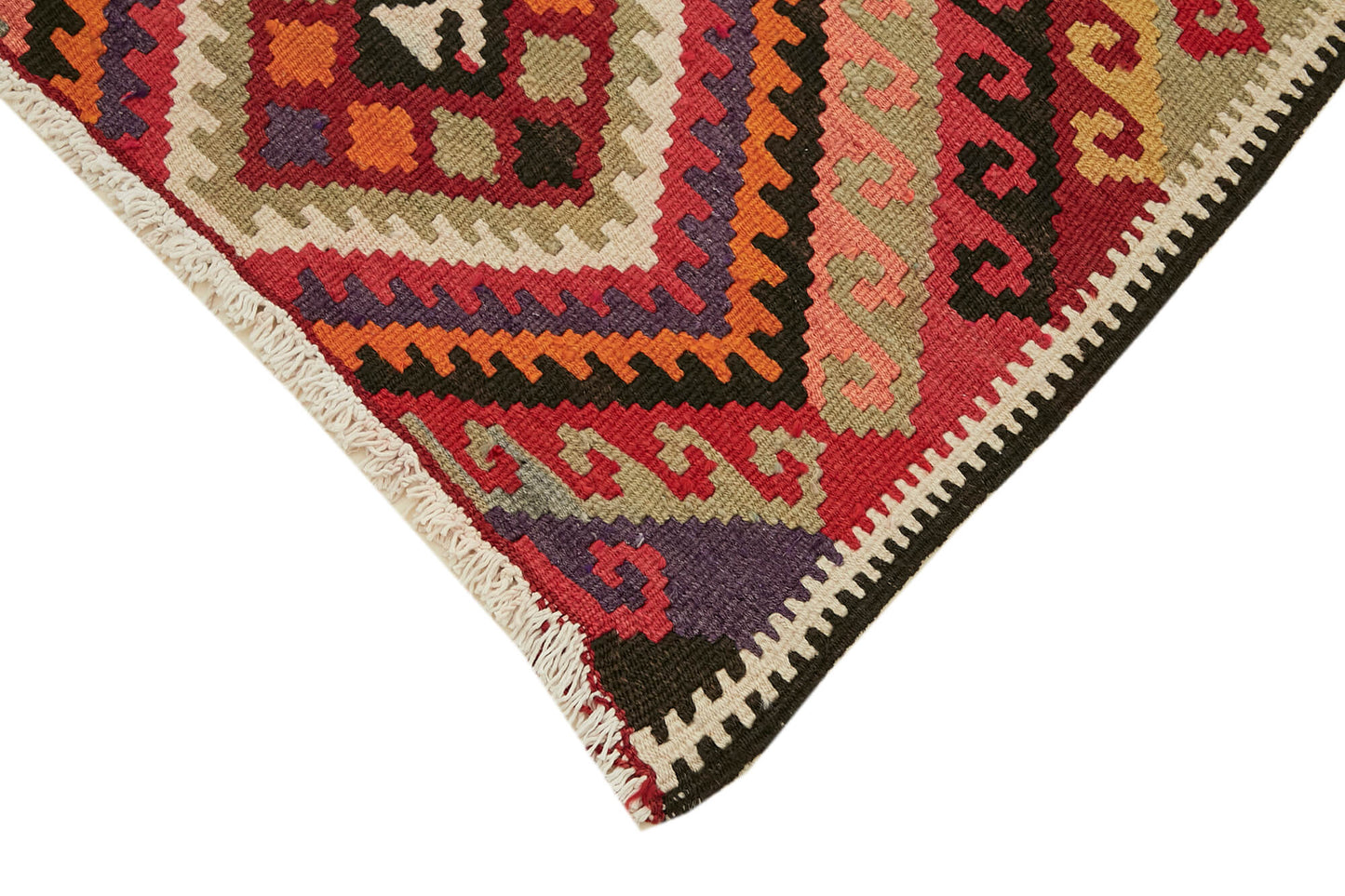 3x11 Multicolor Boho Runner Kilim Rugs - 42839