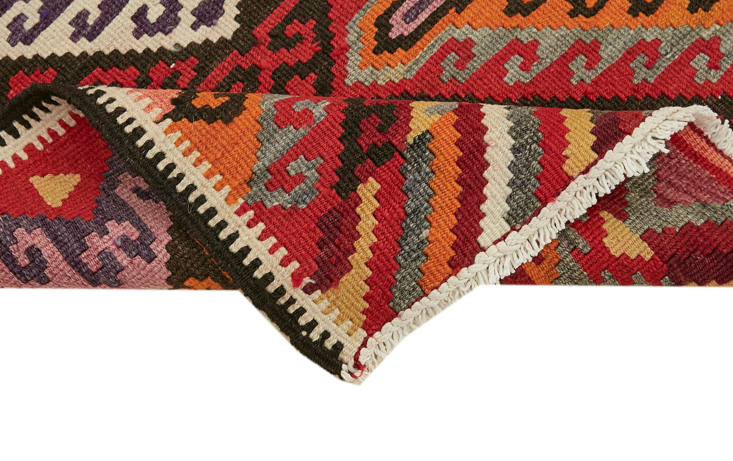 3x11 Multicolor Boho Runner Kilim Rugs - 42839