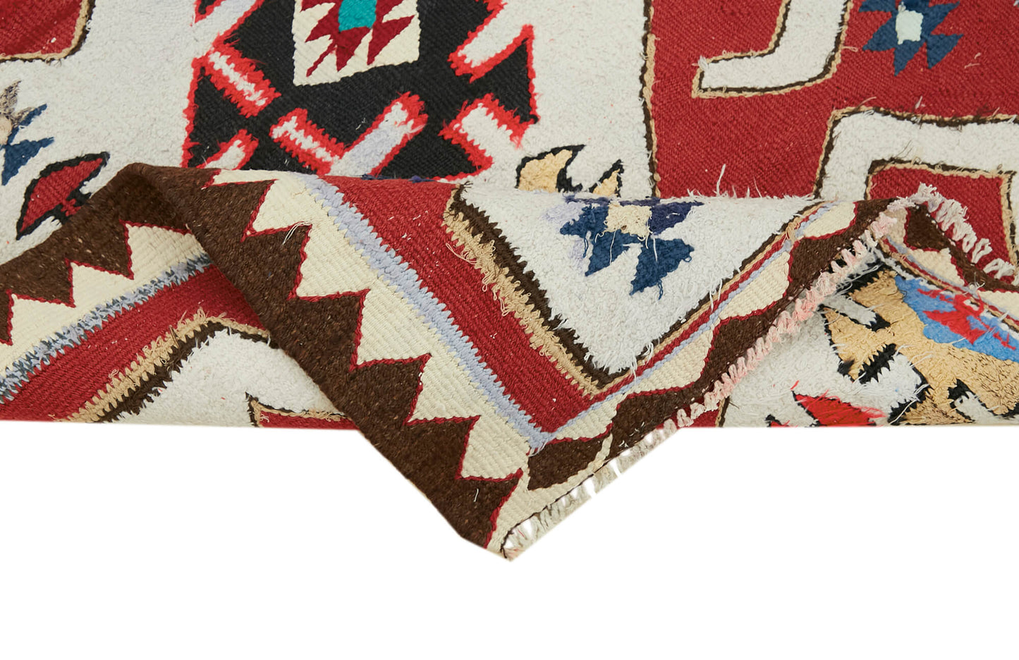 3x11 Multicolor Boho Runner Kilim Rugs - 42845