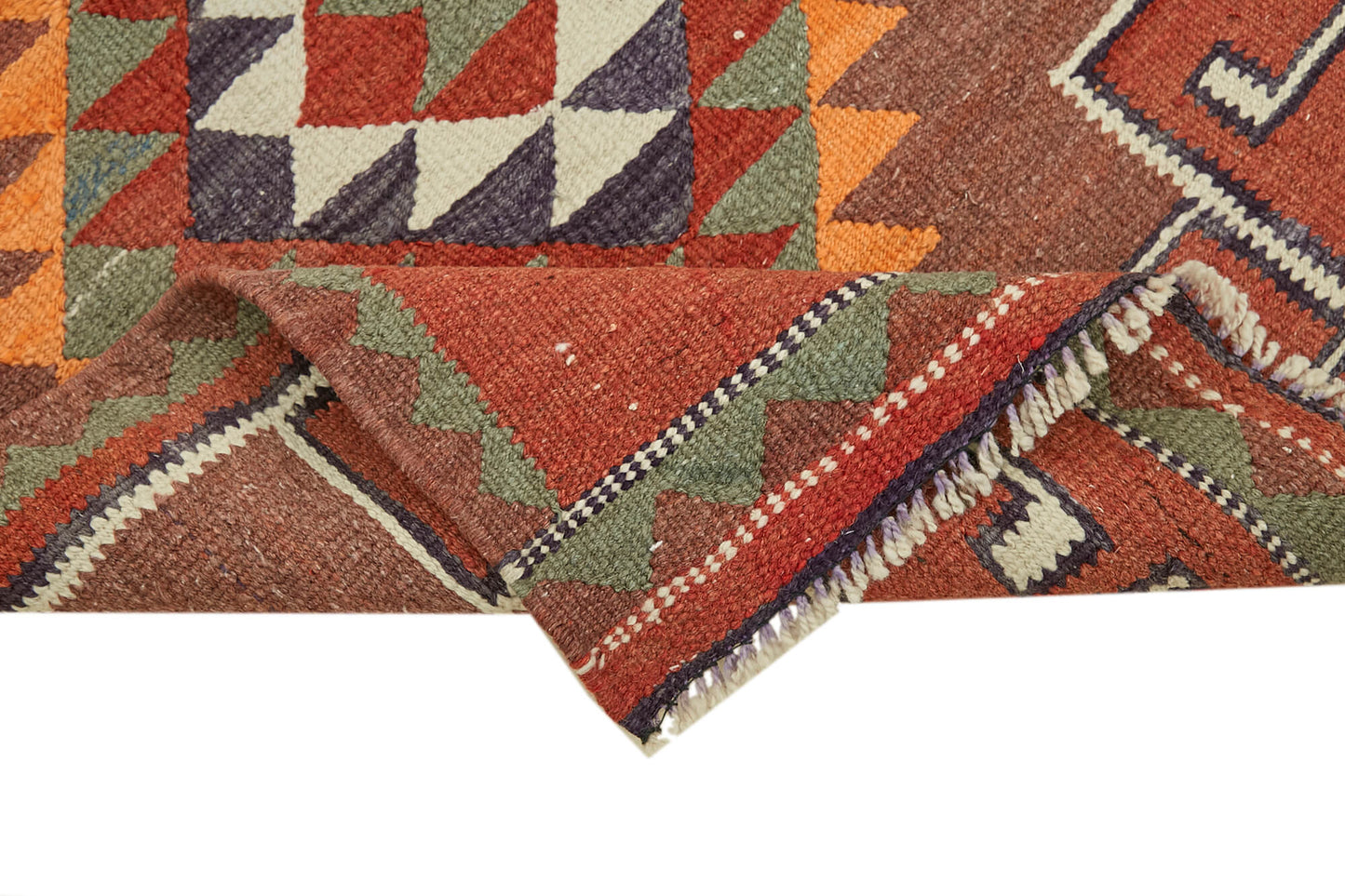 3x10 Multicolor Boho Runner Kilim Rugs - 42991