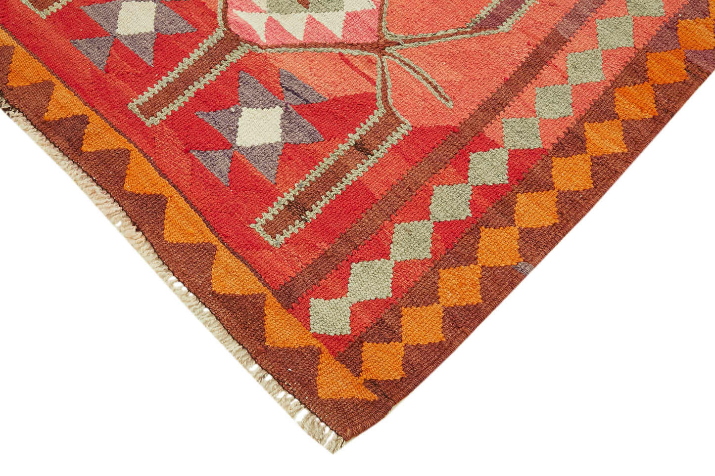 3x12 Multicolor Boho Runner Kilim Rugs - 42996