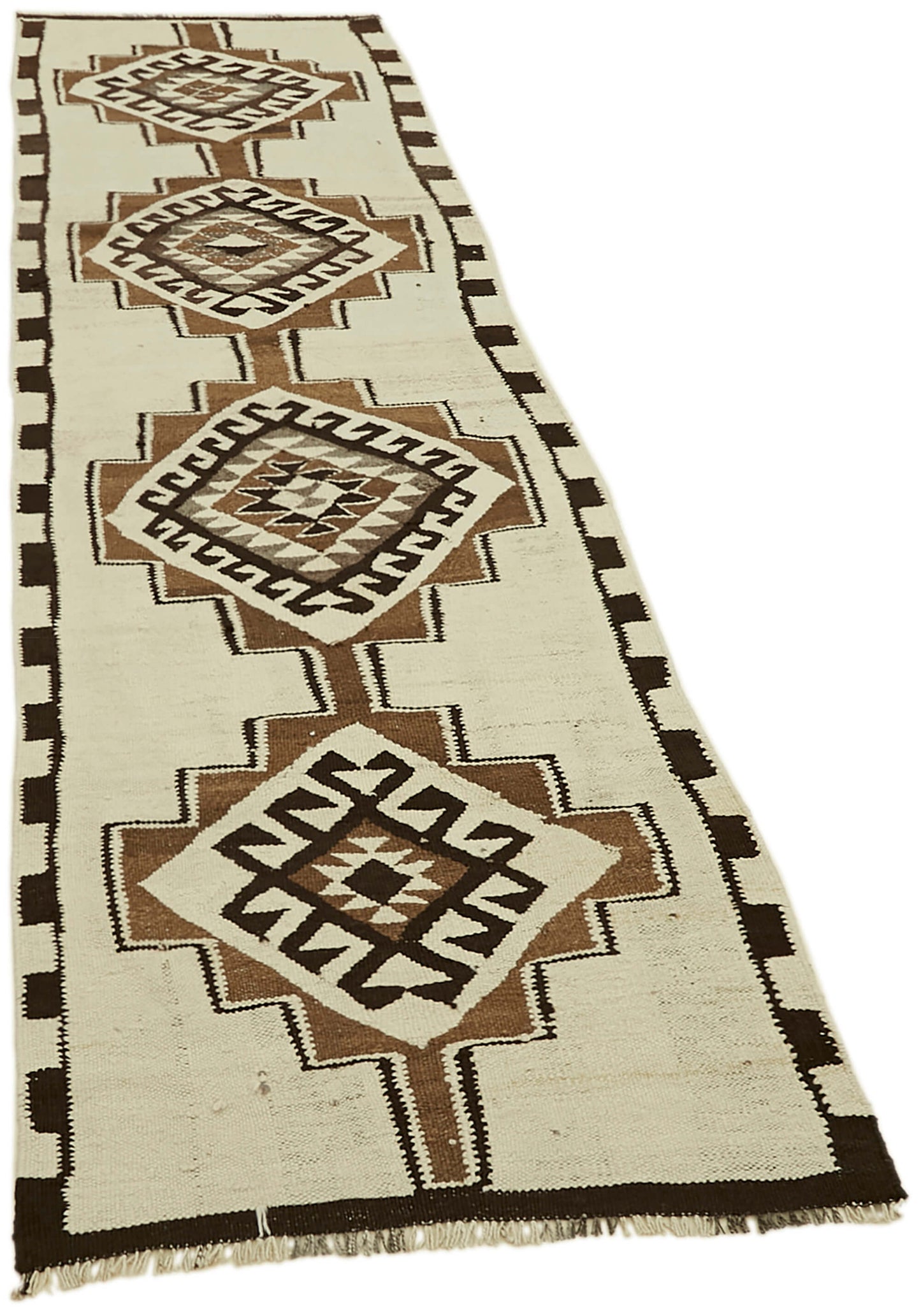 3x10 Multicolor Boho Runner Kilim Rugs - 43024