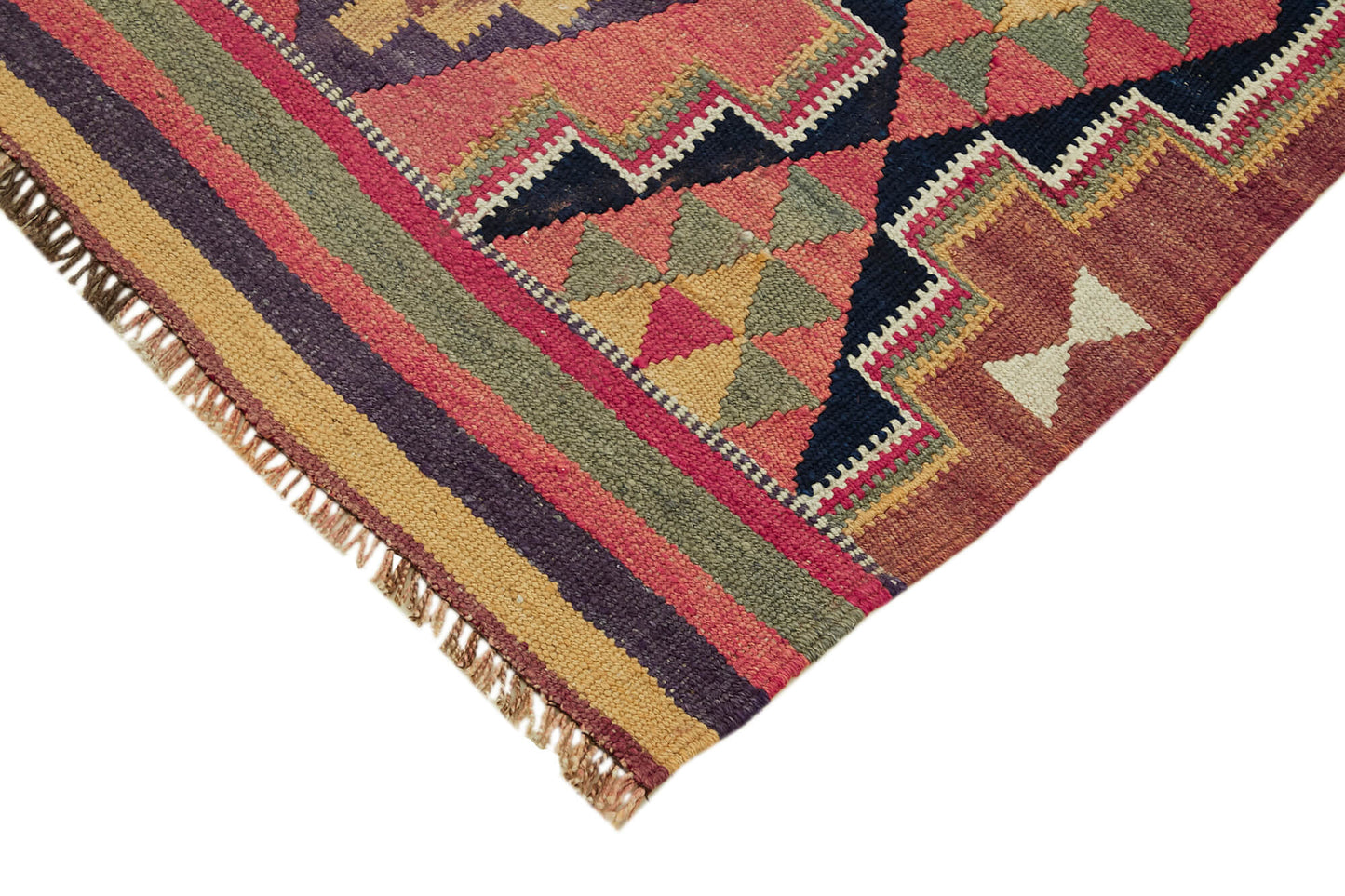 3x9 Multicolor Boho Runner Kilim Rugs - 43034