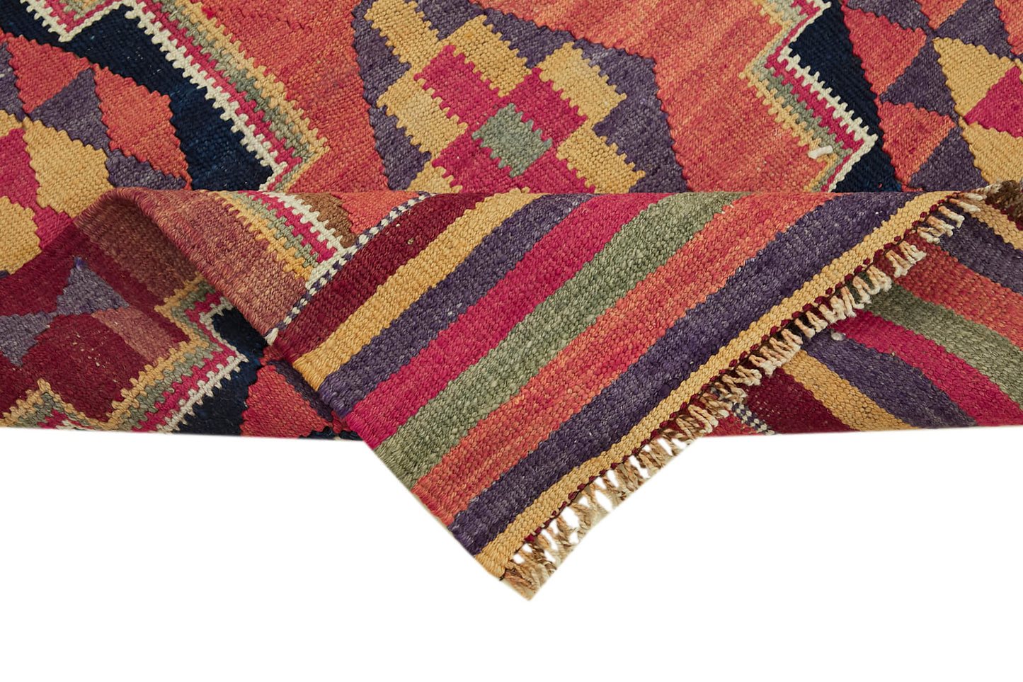 3x9 Multicolor Boho Runner Kilim Rugs - 43034