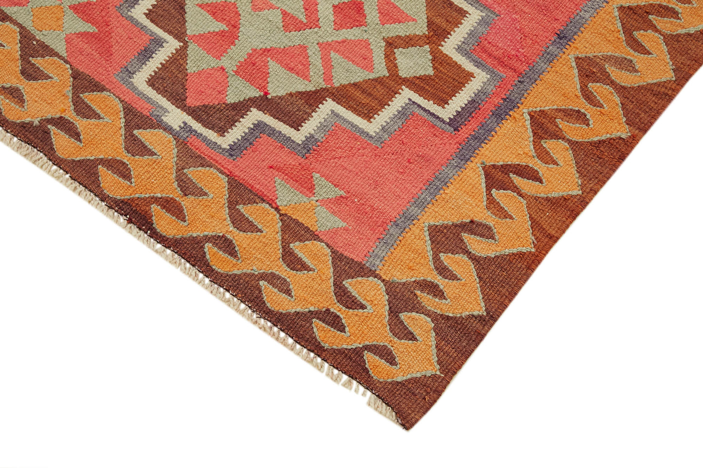 3x11 Multicolor Boho Runner Kilim Rugs - 43036
