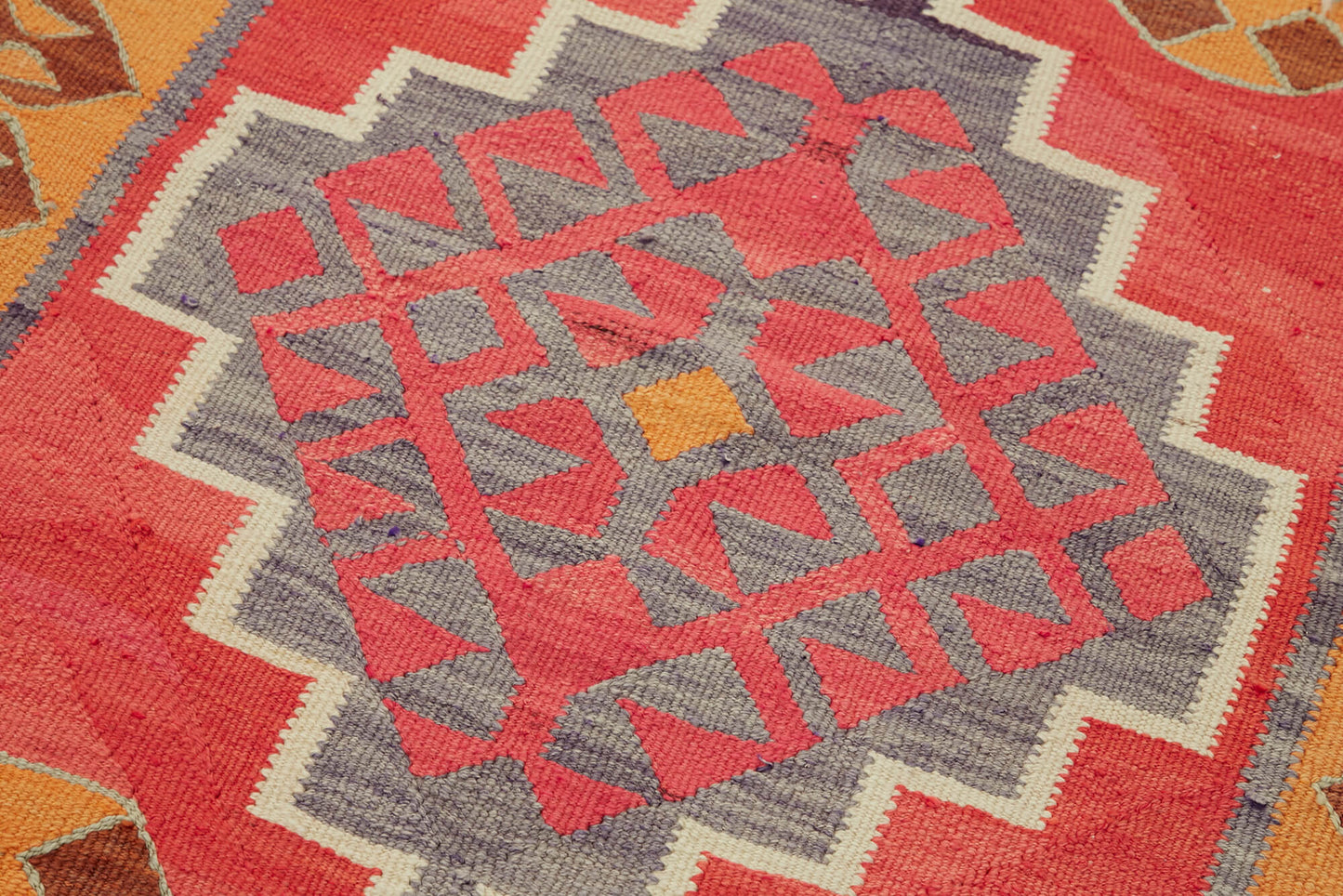 3x11 Multicolor Boho Runner Kilim Rugs - 43036