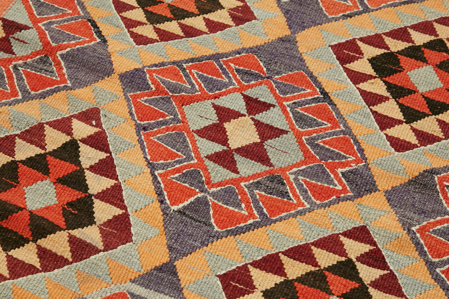 4x11 Multicolor Boho Runner Kilim Rugs - 43038