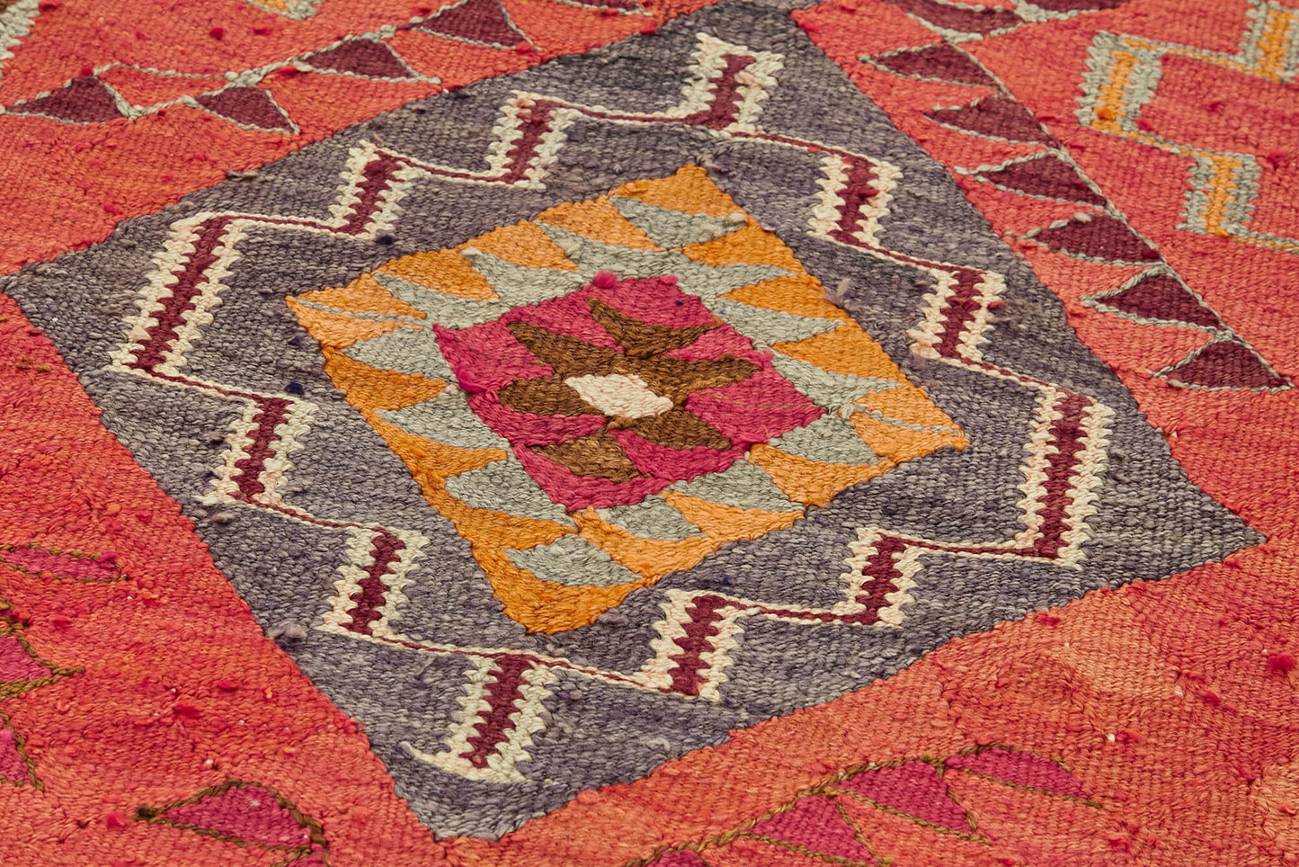 3x11 Multicolor Boho Runner Kilim Rugs - 43042
