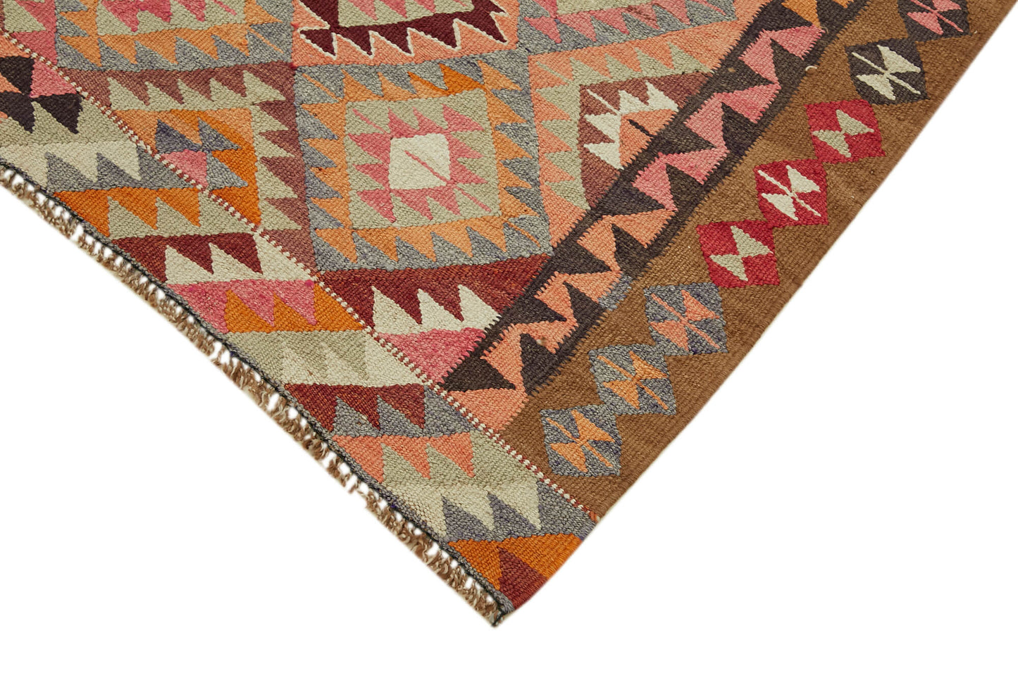 3x10 Multicolor Boho Runner Kilim Rugs - 43045