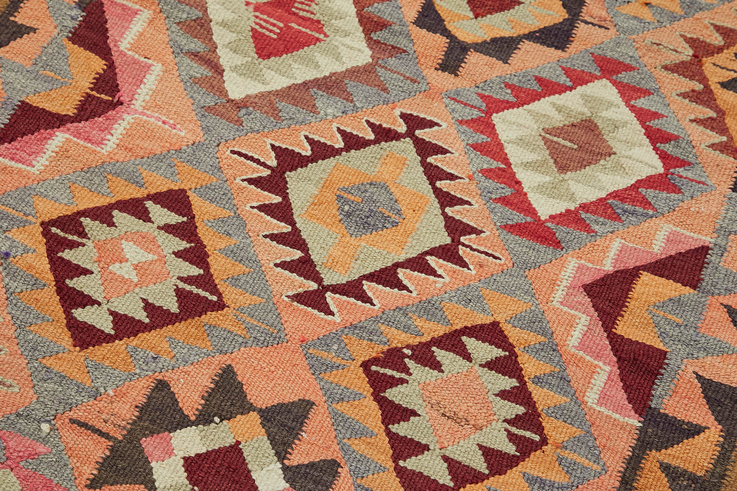 3x10 Multicolor Boho Runner Kilim Rugs - 43045