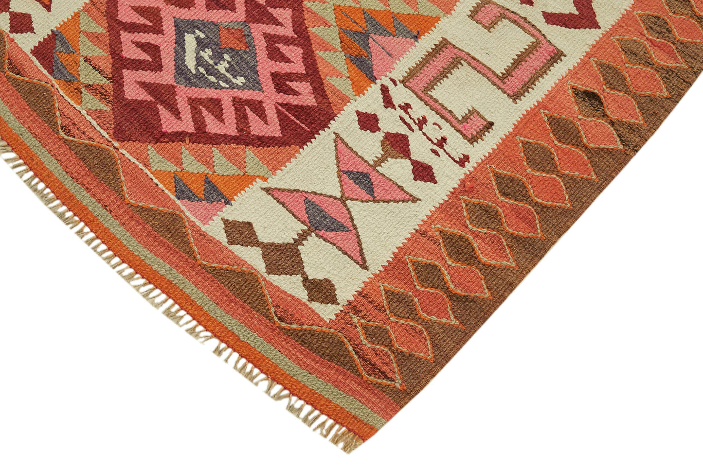 4x10 Multicolor Boho Runner Kilim Rugs - 43049