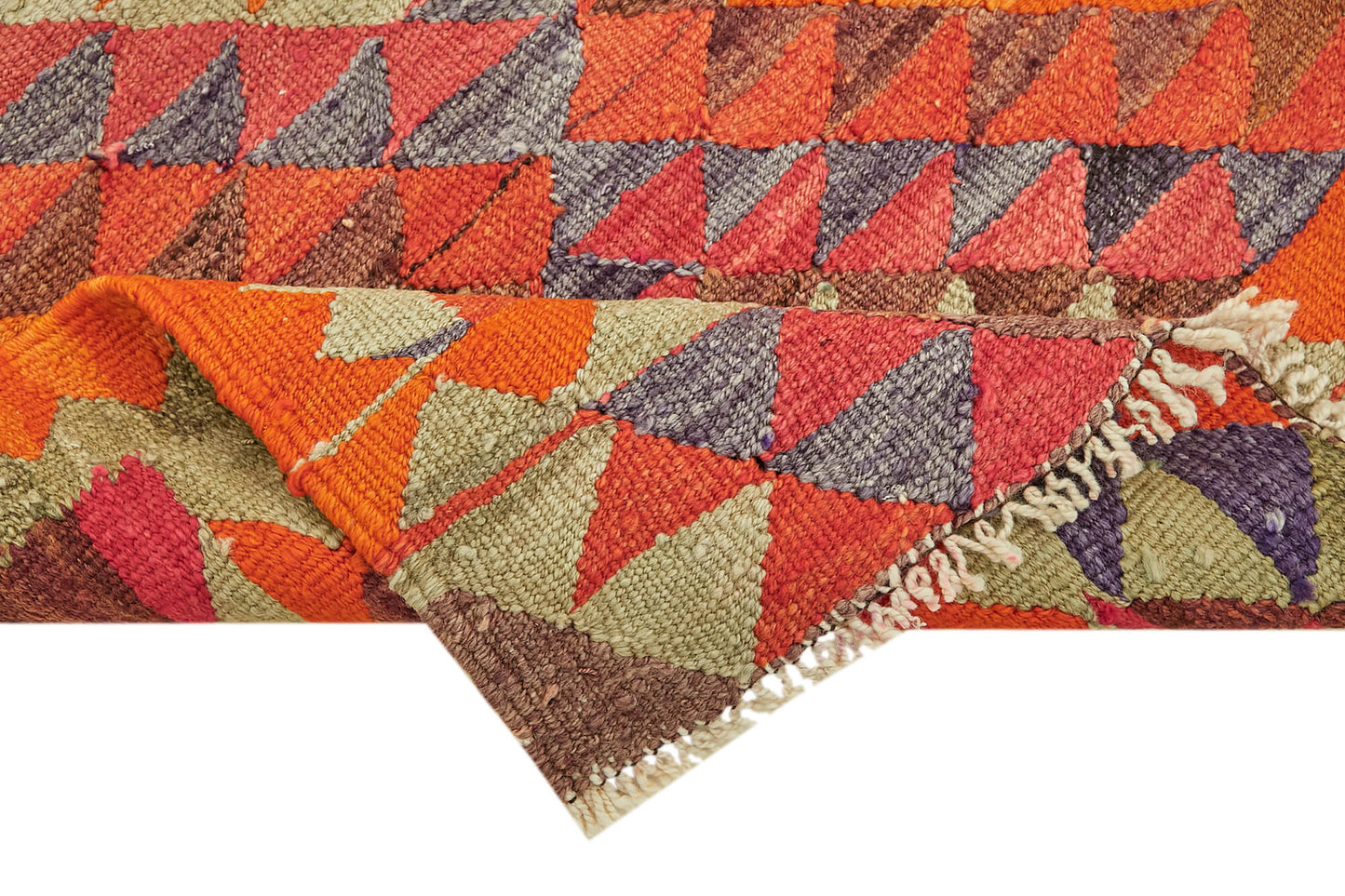 3x11 Multicolor Boho Runner Kilim Rugs - 43052