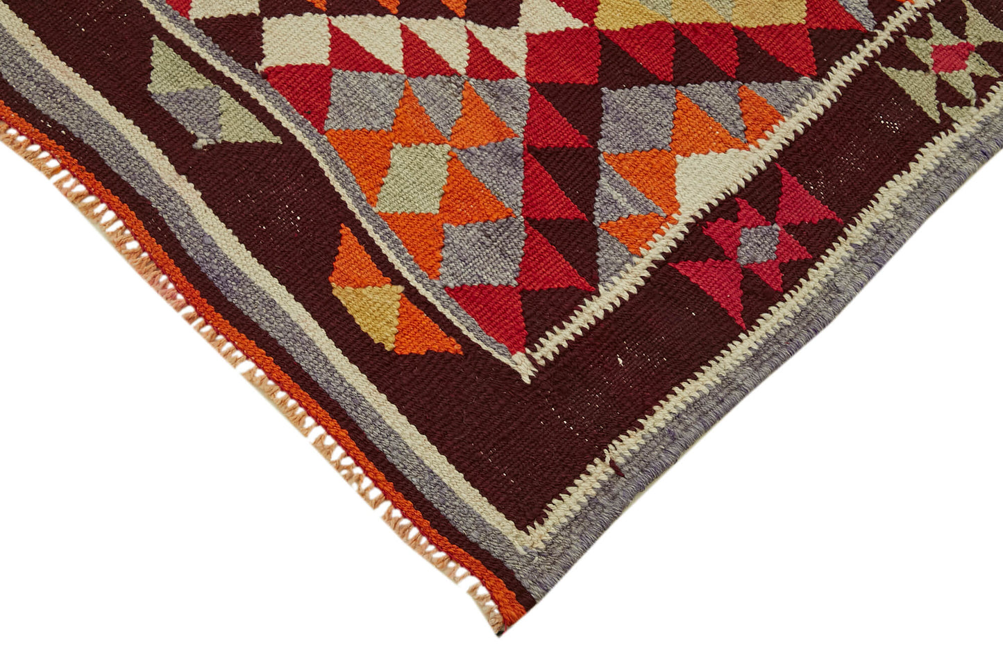 3x10 Multicolor Boho Runner Kilim Rugs - 43054