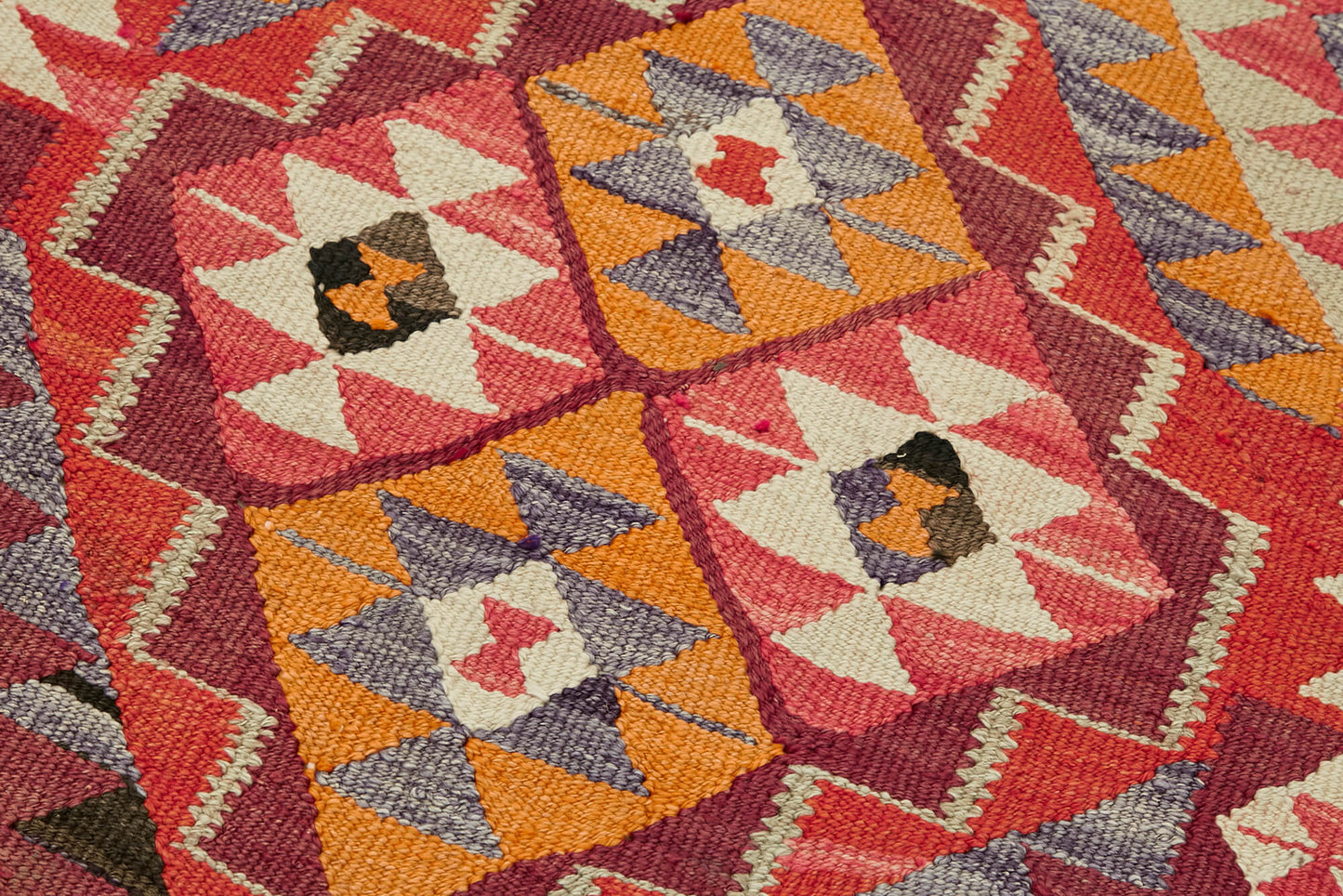 3x11 Multicolor Boho Runner Kilim Rugs - 43056