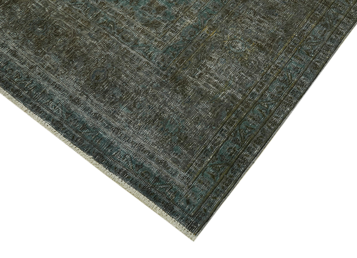 10x13 Grey Overdyed Large Area Rug - 43136