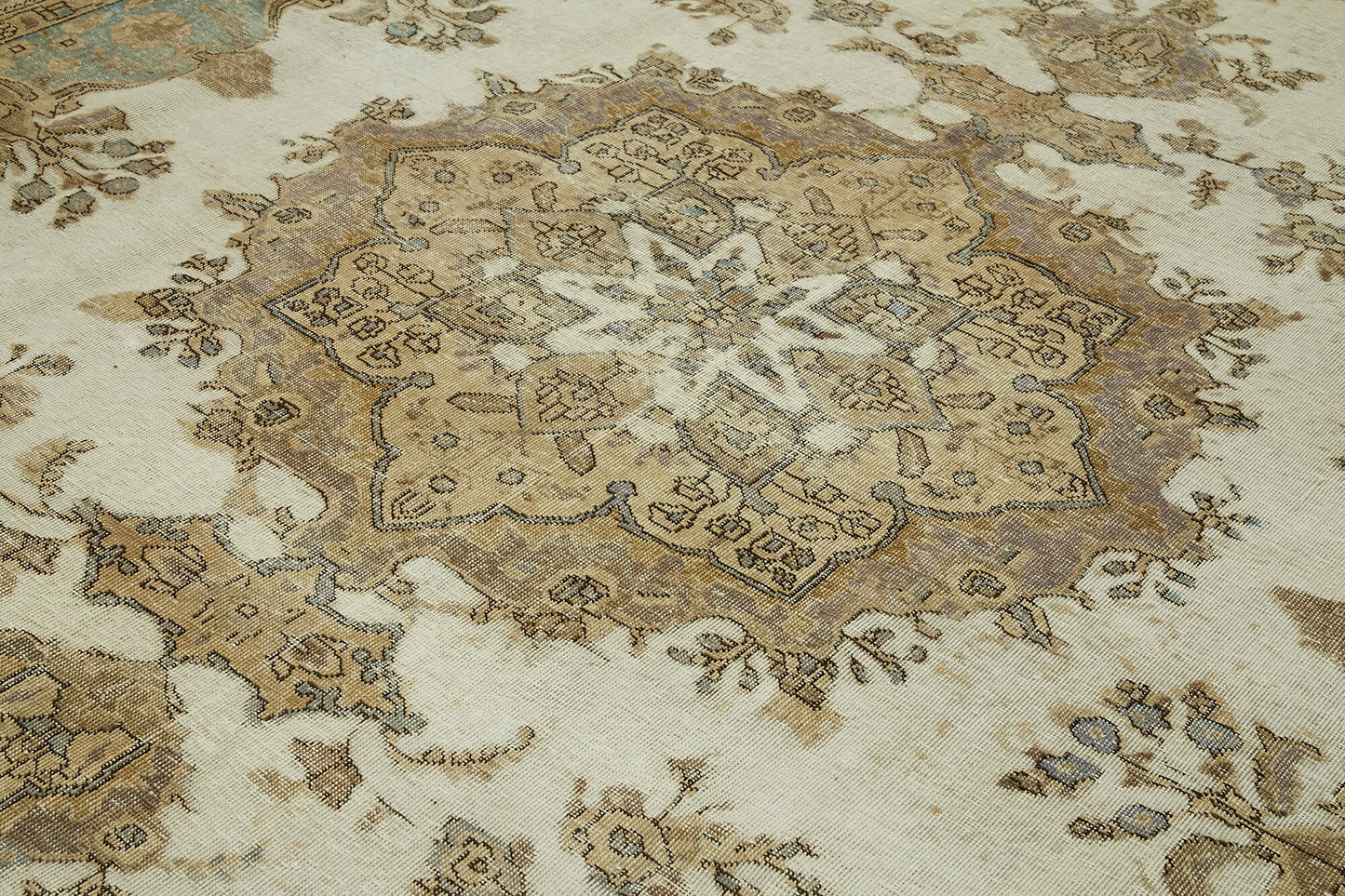 10x12 Beige Vintage Large Area Rug - 43137