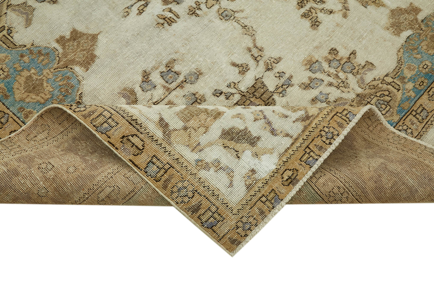 10x12 Beige Vintage Large Area Rug - 43137