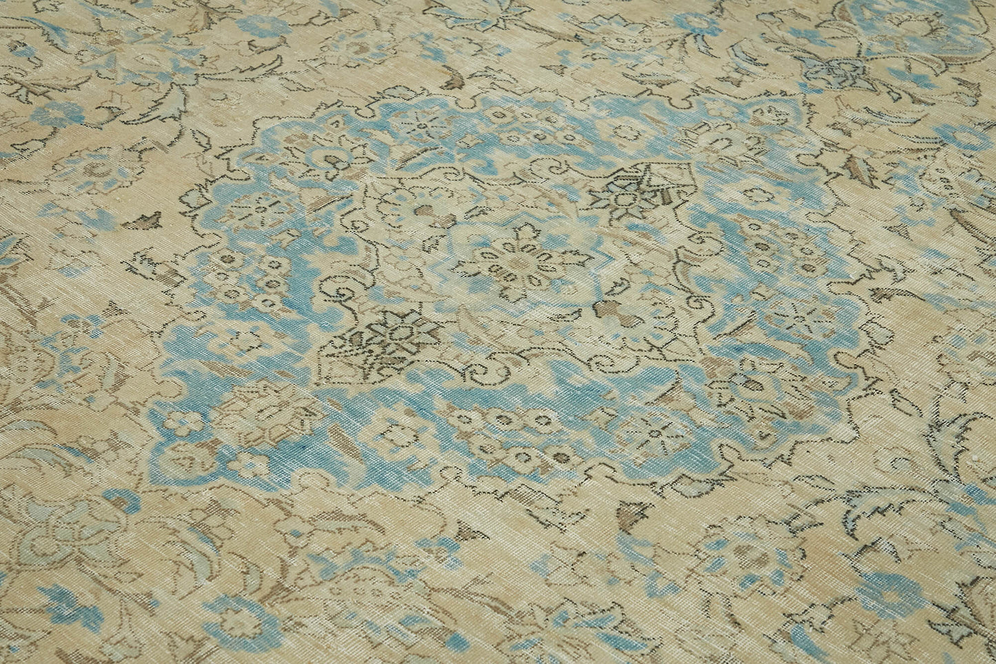 10x13 Beige Vintage Large Area Rug - 43154