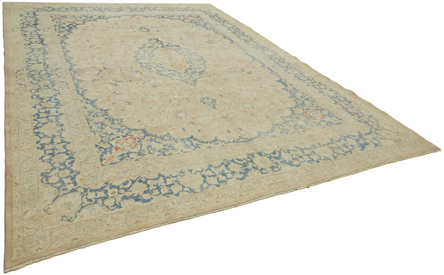 10x13 Beige Vintage Large Area Rug - 43159