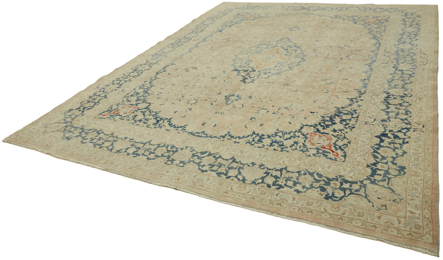 10x13 Beige Vintage Large Area Rug - 43159