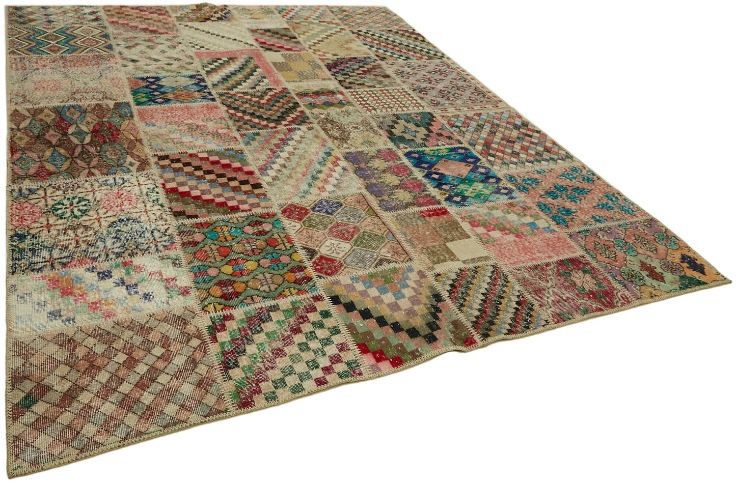 8x10 Multicolor Patchwork Rug - 43170