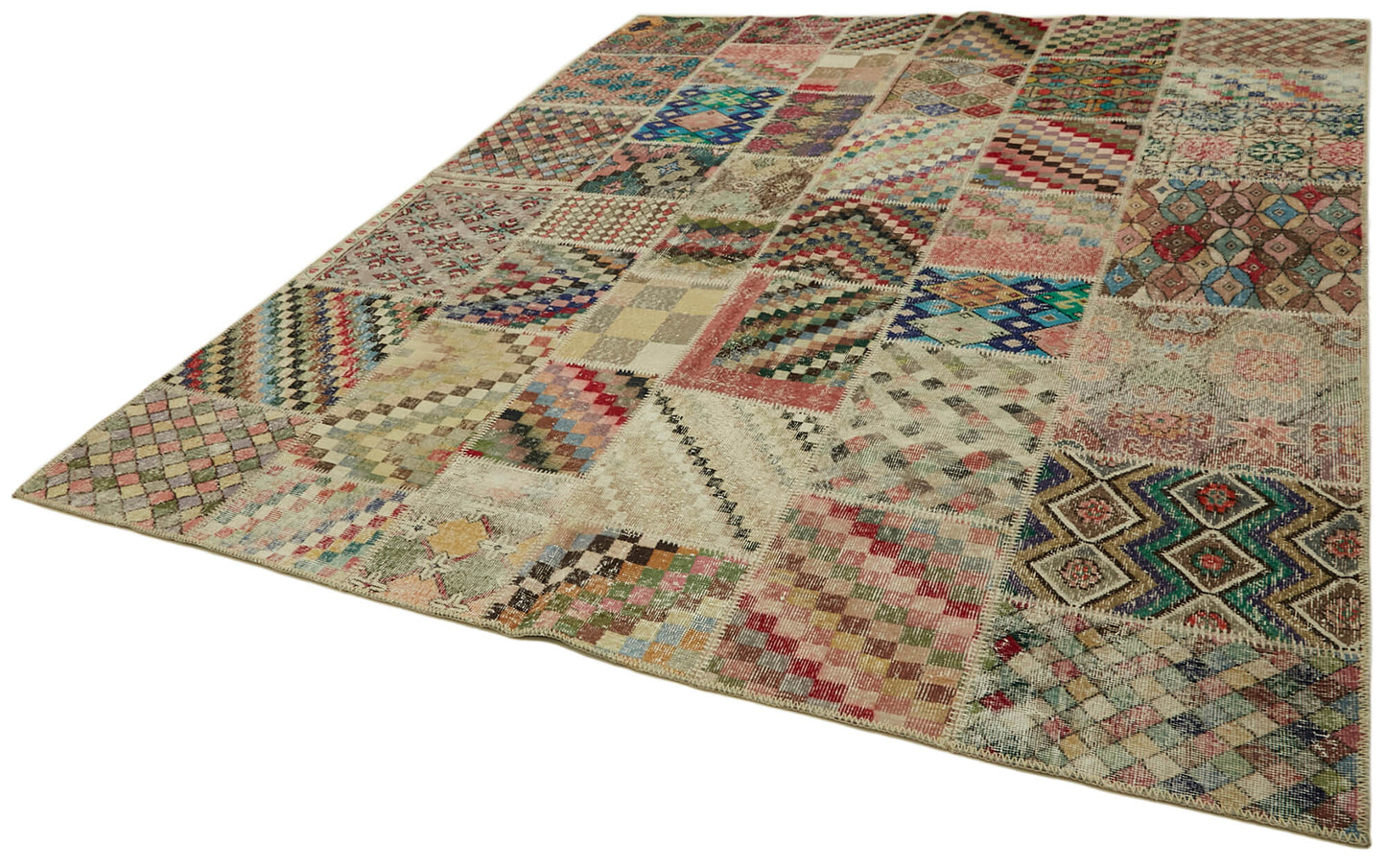 8x10 Multicolor Patchwork Rug - 43170