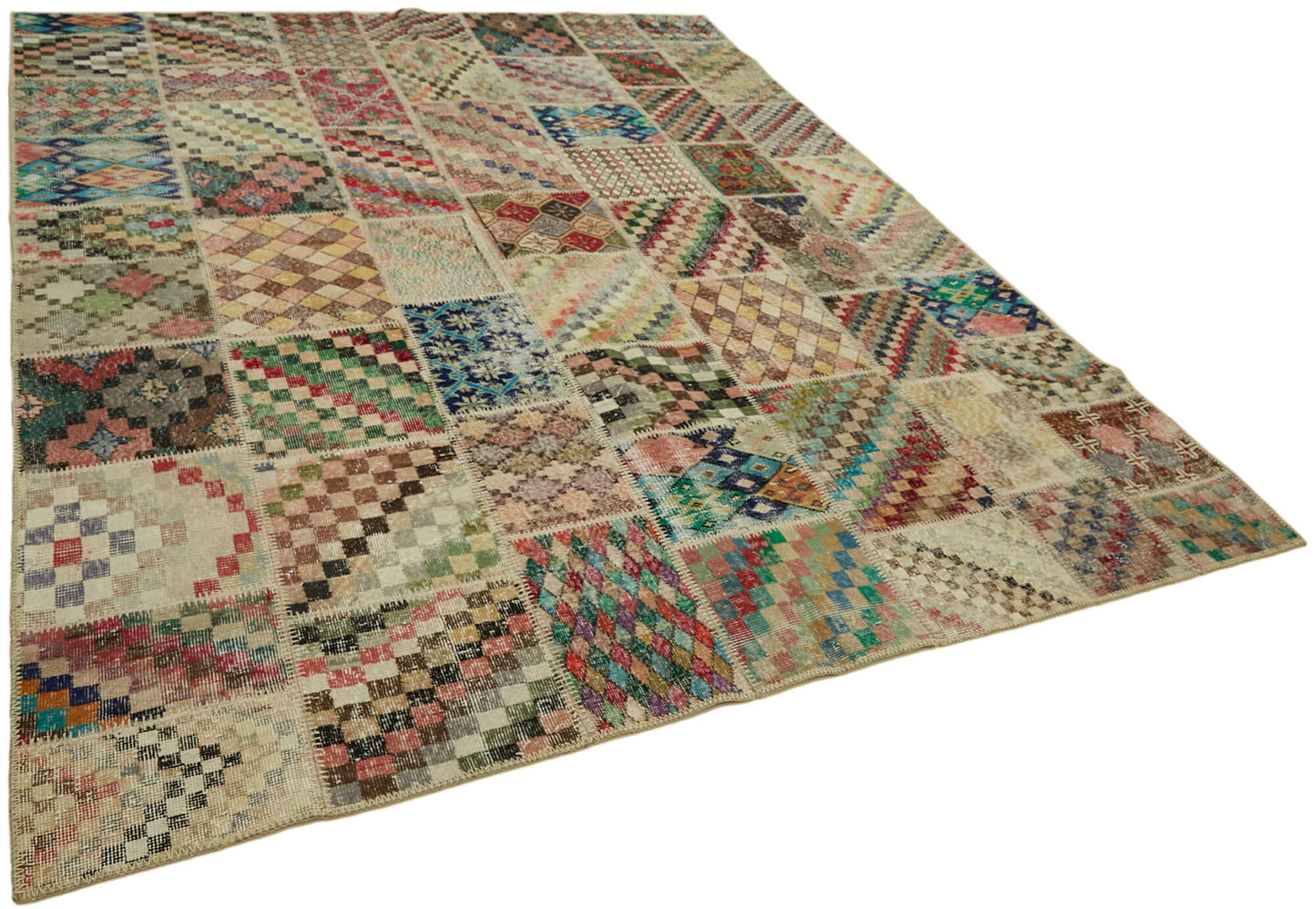 8x10 Multicolor Patchwork Rug - 43171