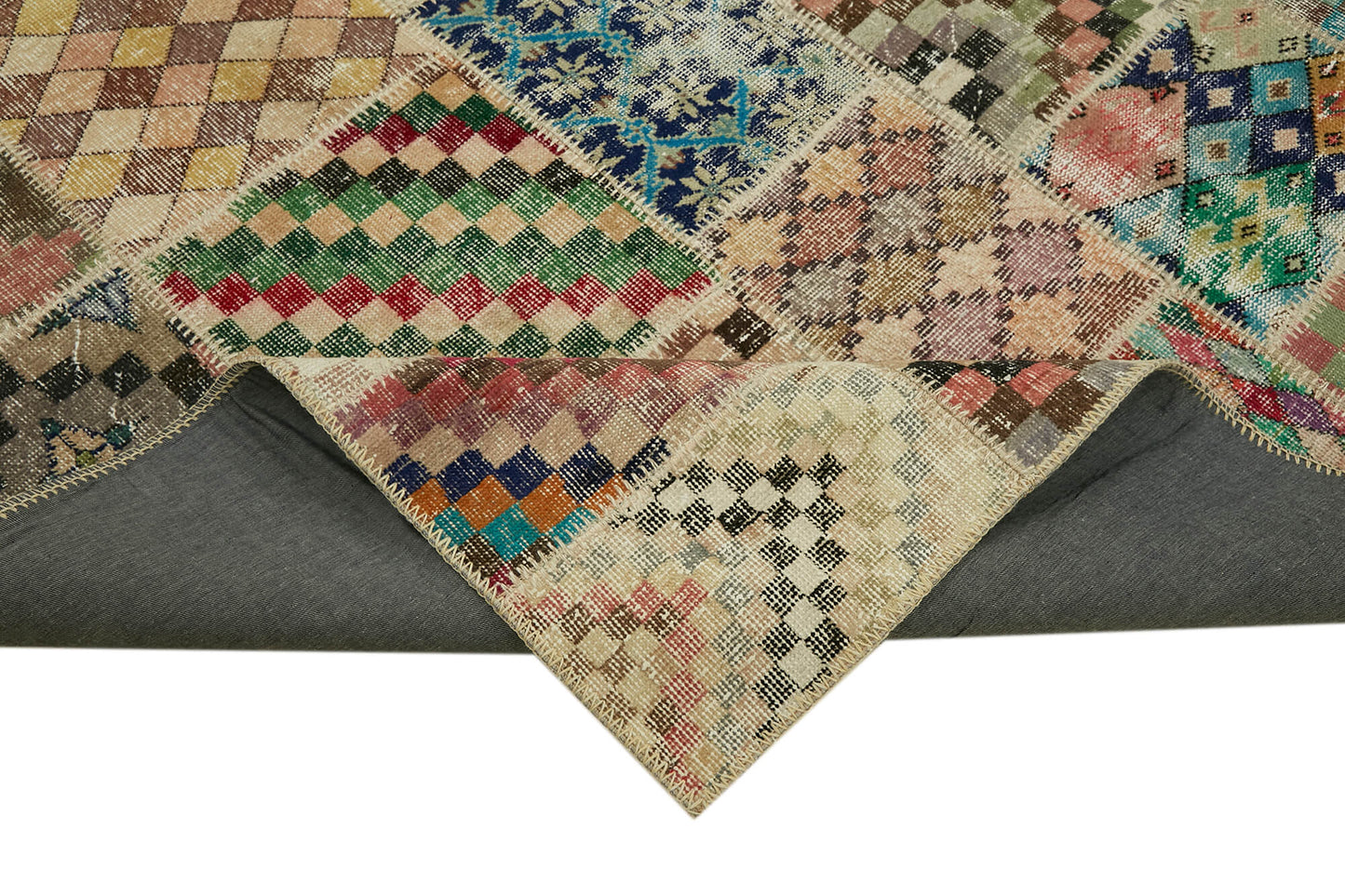 8x10 Multicolor Patchwork Rug - 43171