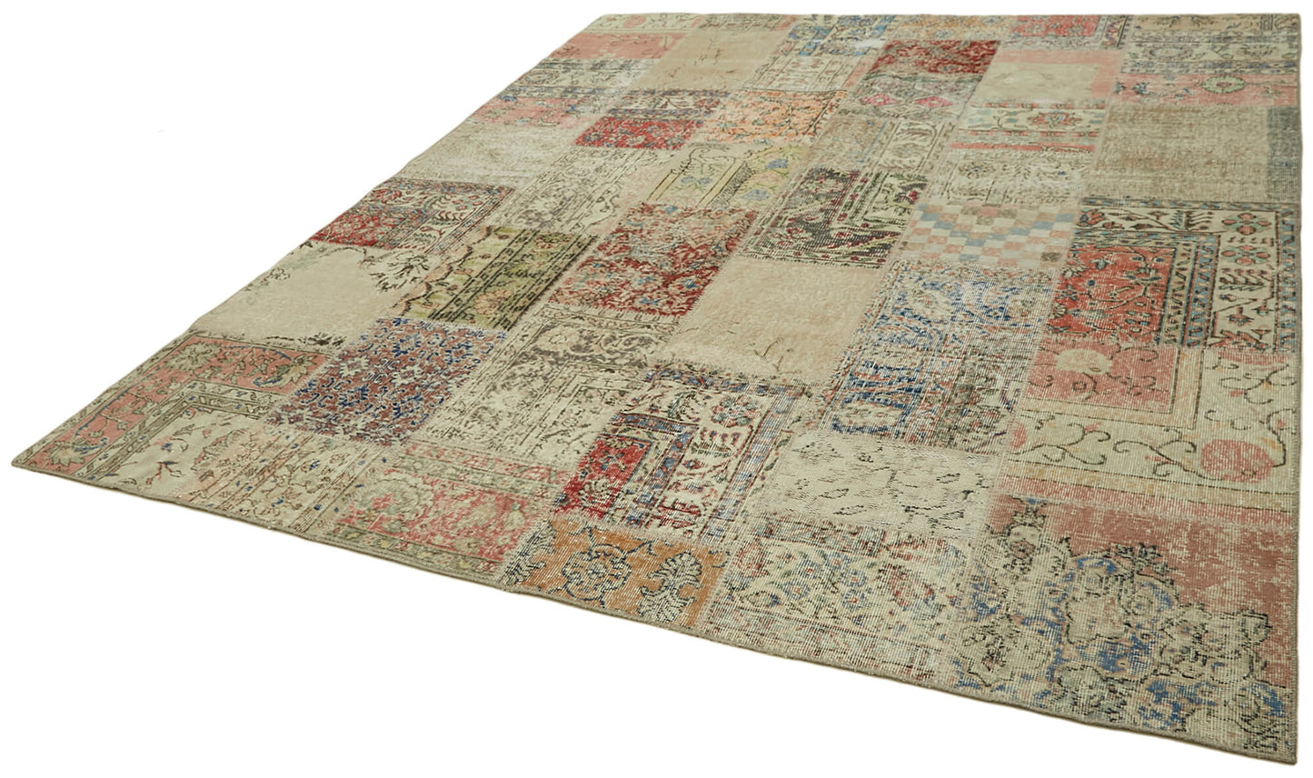 8x10 Beige Patchwork Rug - 43189