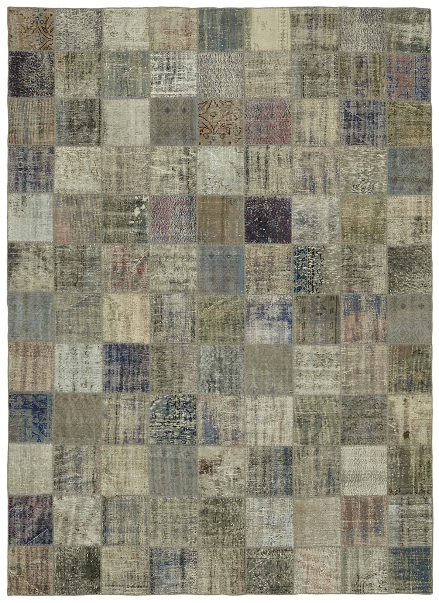 8x12 Grey Patchwork Rug- 43214