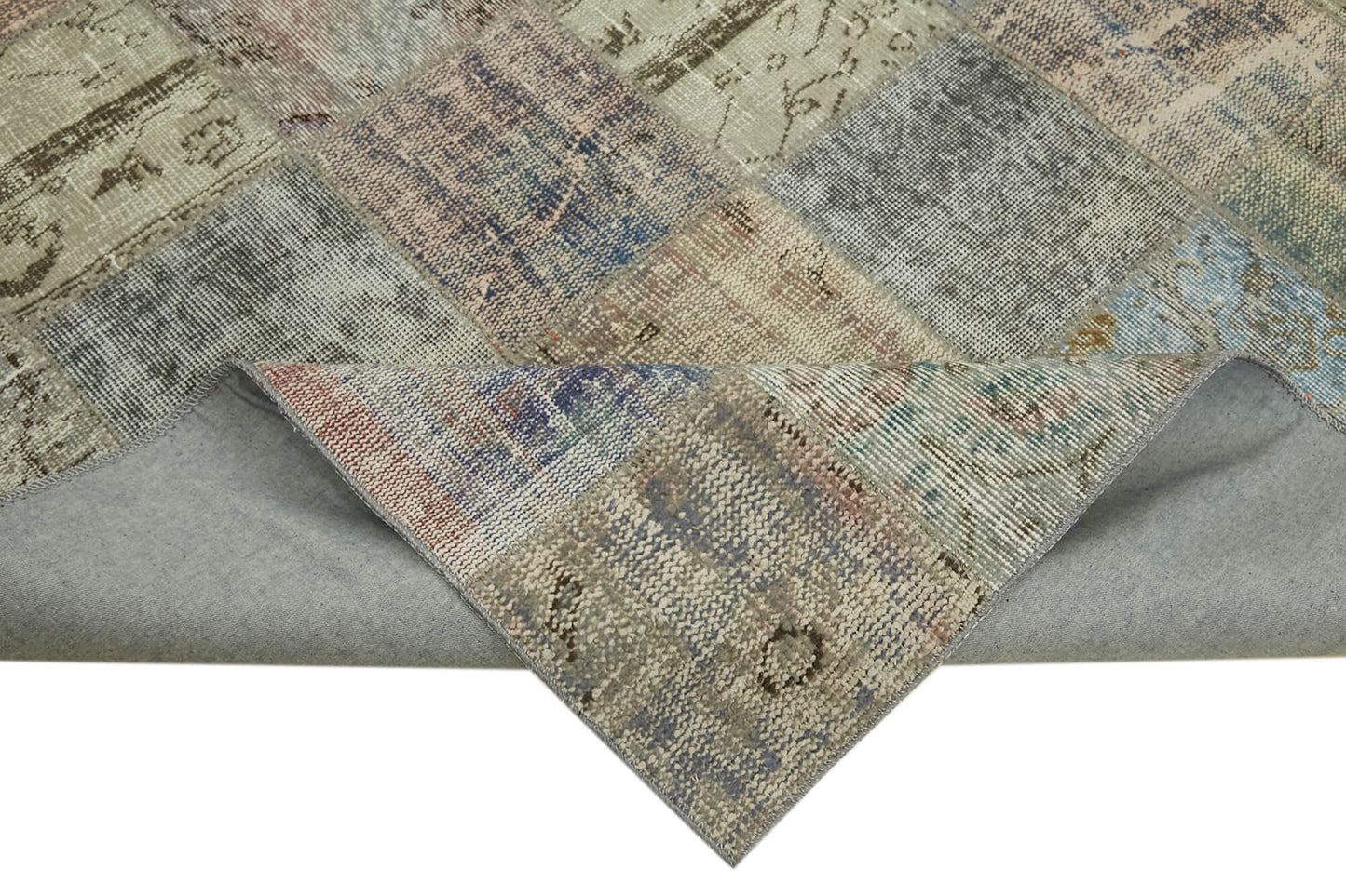 8x11 Grey Patchwork Rug- 43216