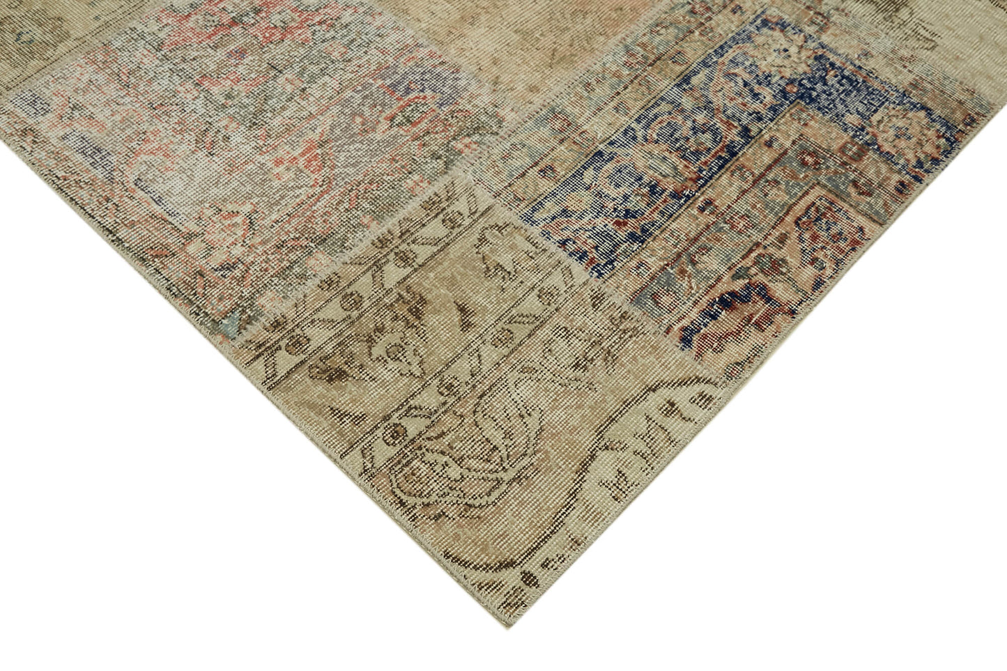 8x11 Beige Patchwork Rug- 43219