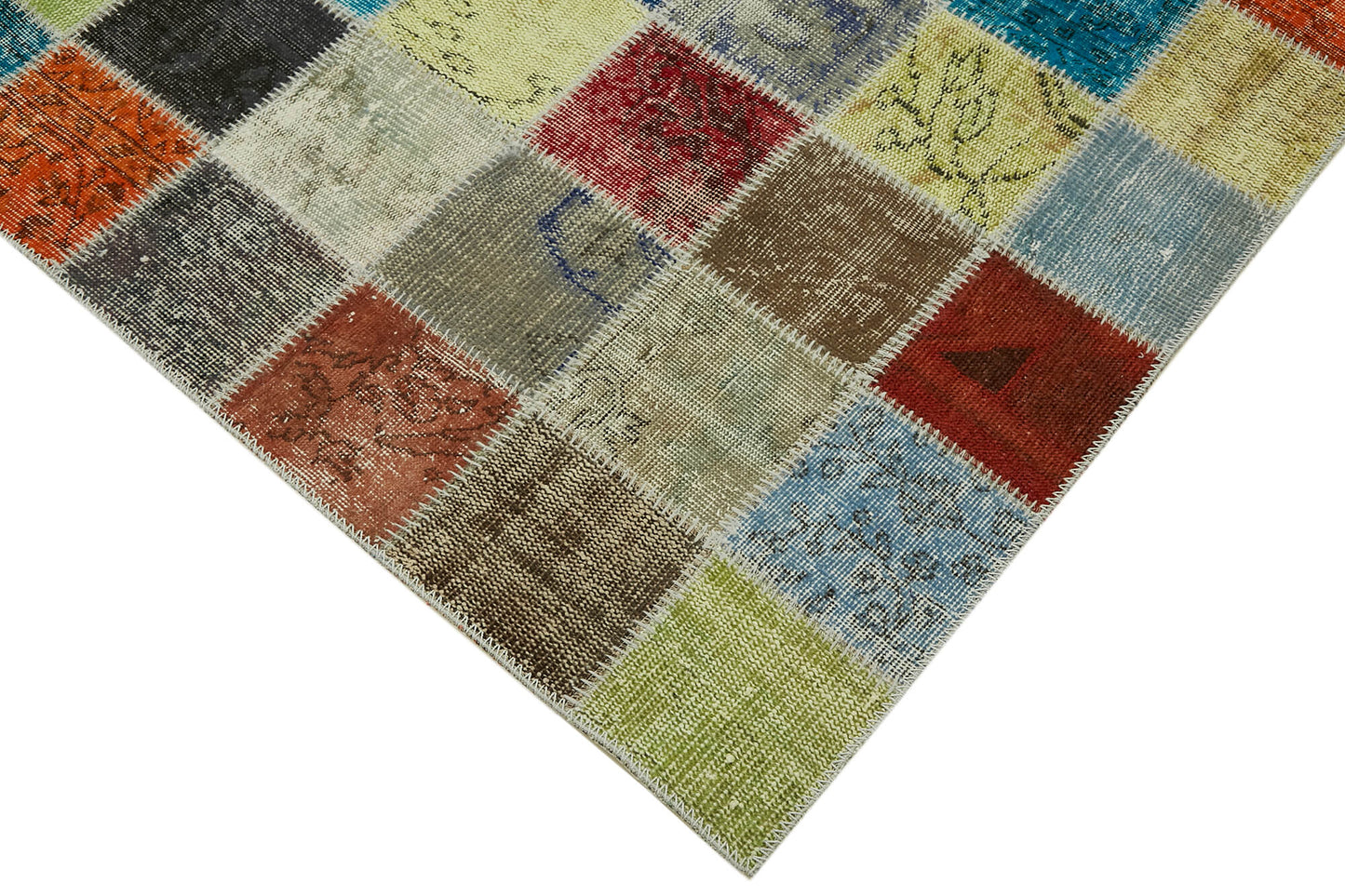 8x11 Multicolor Patchwork Rug- 43222