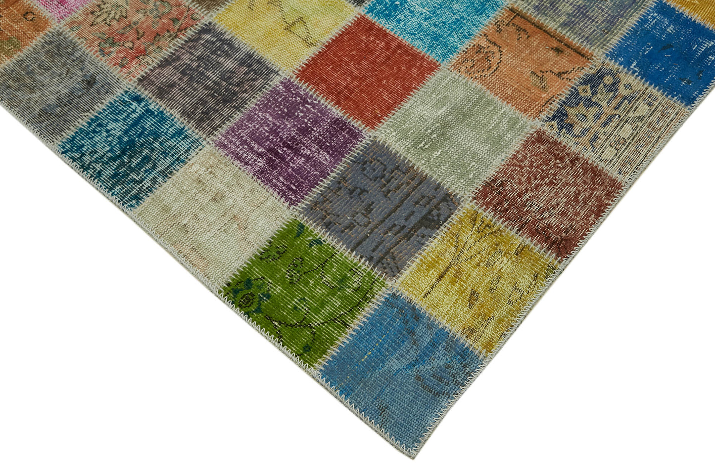 8x11 Multicolor Patchwork Rug- 43223