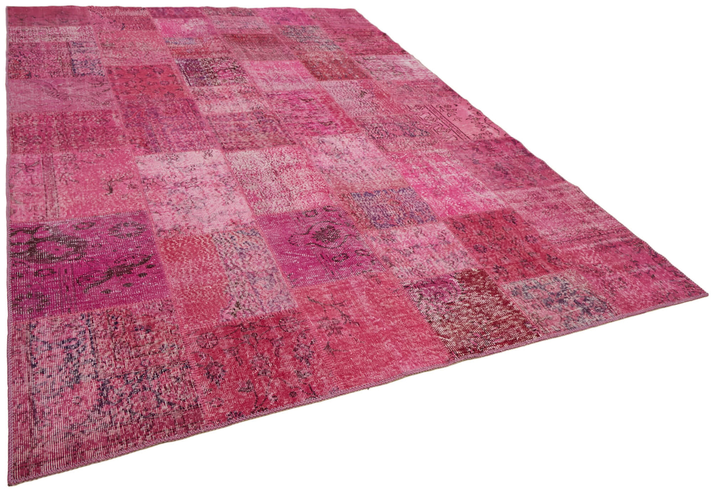 8x11 Pink Patchwork Rug- 43225