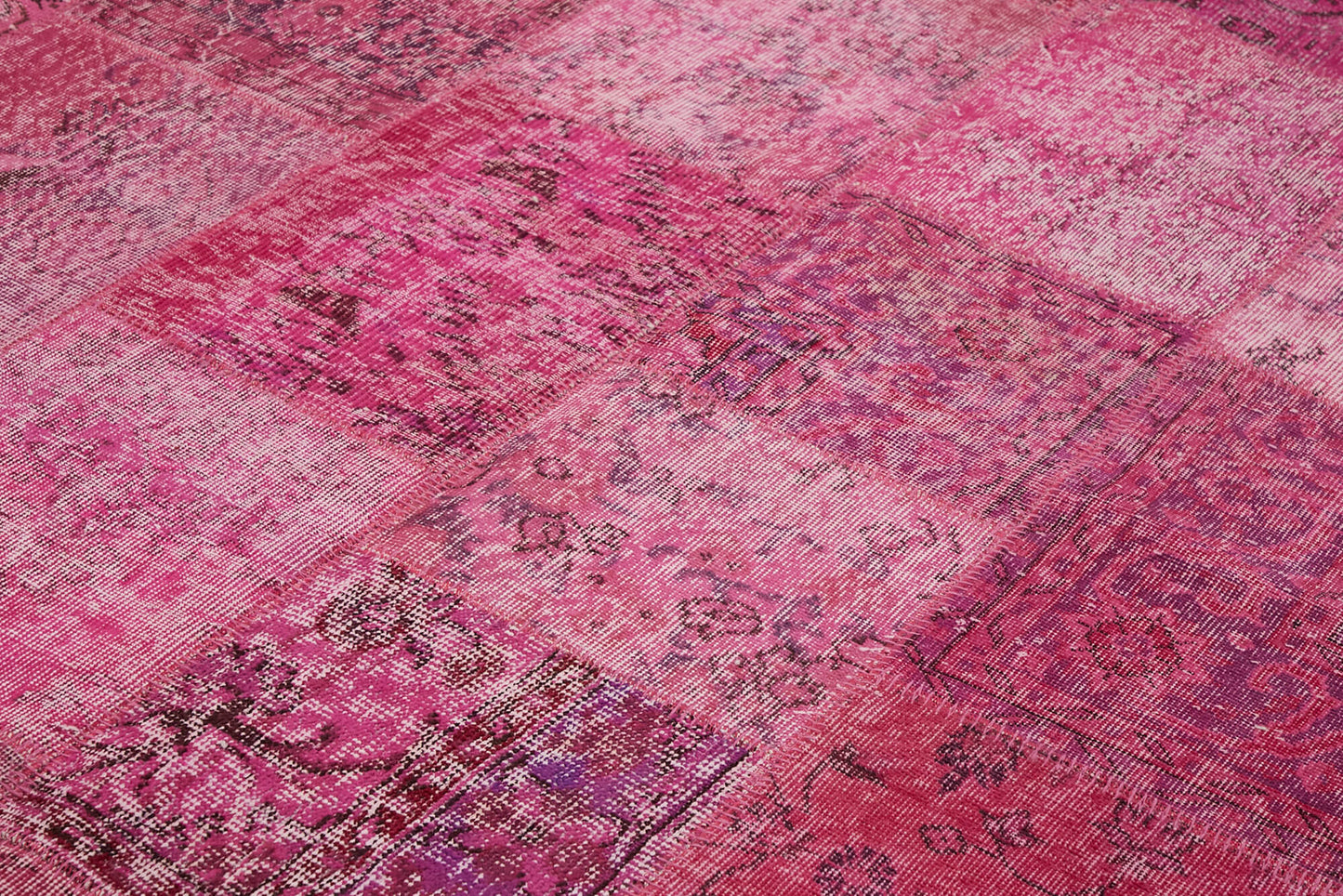 8x11 Pink Patchwork Rug- 43225