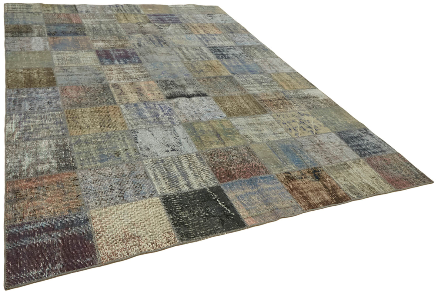 8x11 Grey Patchwork Rug- 43228