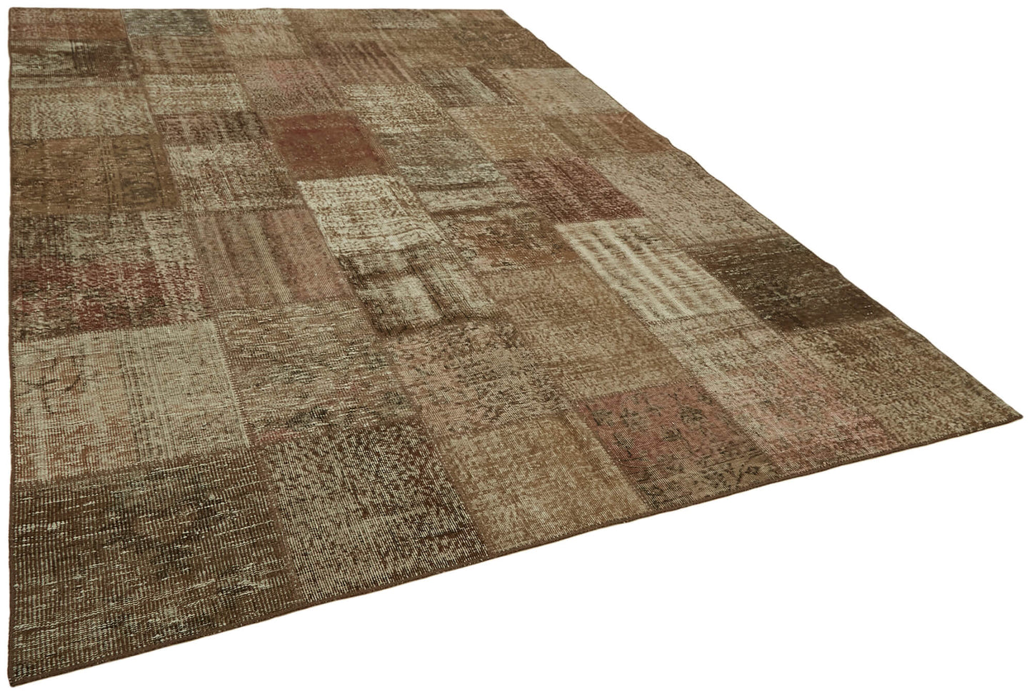 8x11 Brown Patchwork Rug- 43231