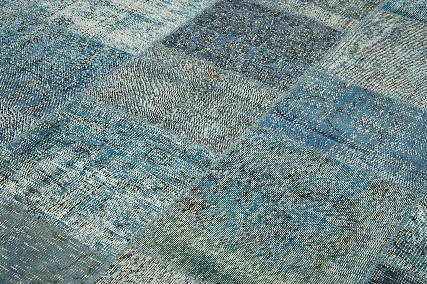 8x11 Blue Patchwork Rug- 43240