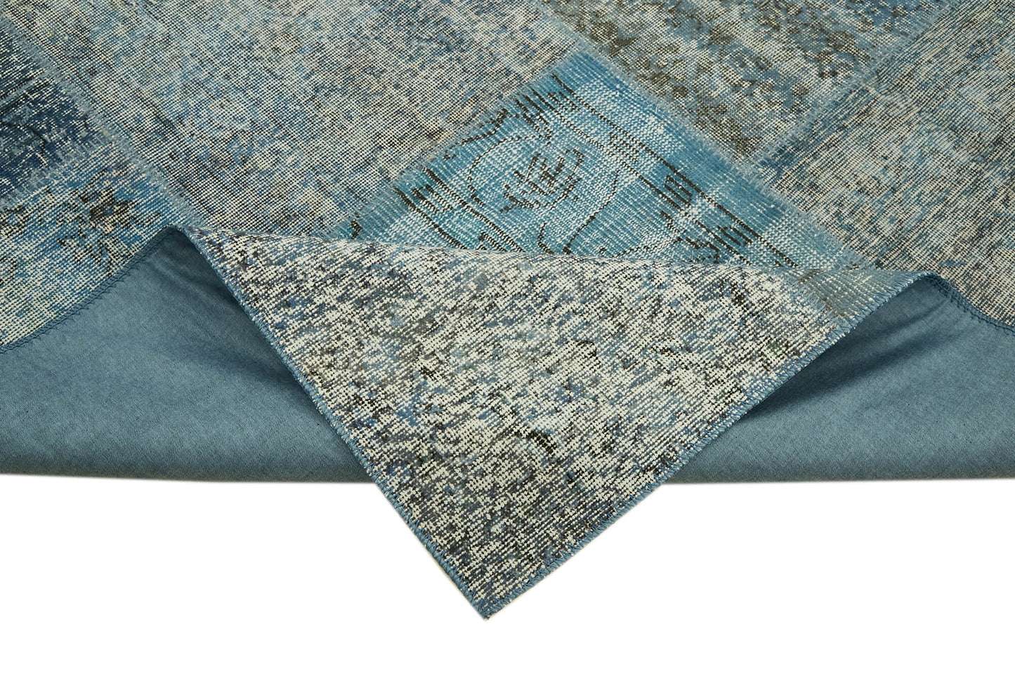 8x11 Blue Patchwork Rug- 43240