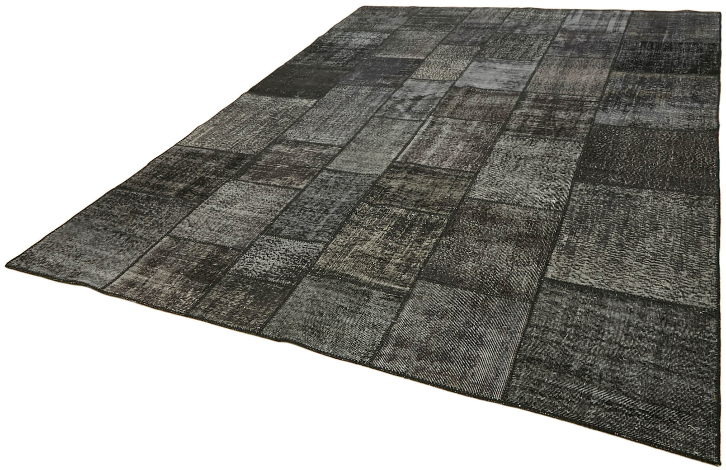 8x11 Black Patchwork Rug- 43244