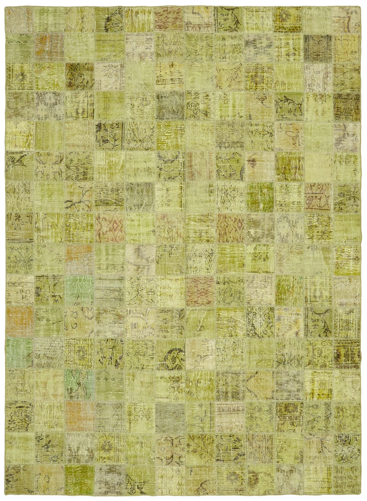 8x11 Yellow Patchwork Rug- 43248
