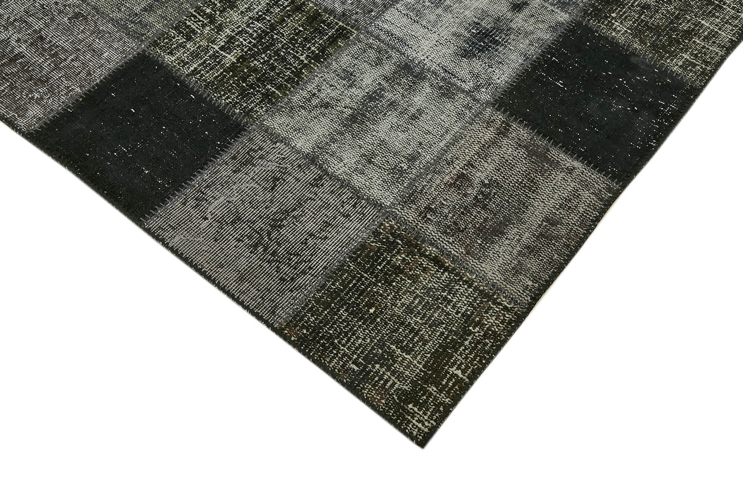 8x12 Black Patchwork Rug- 43249