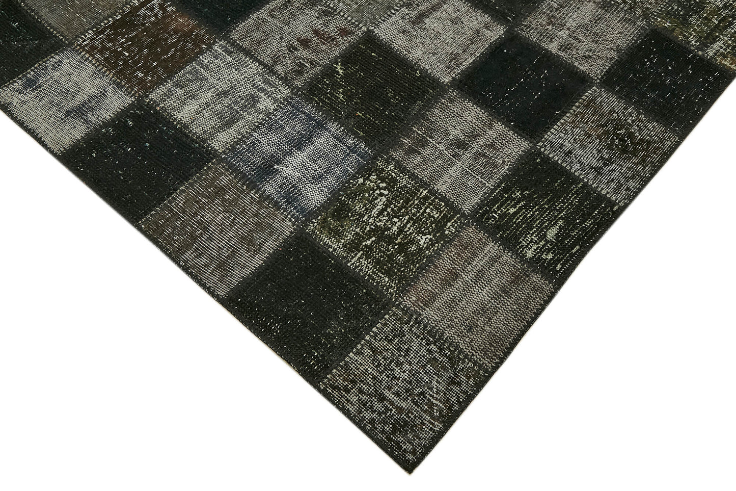8x11 Black Patchwork Rug- 43250