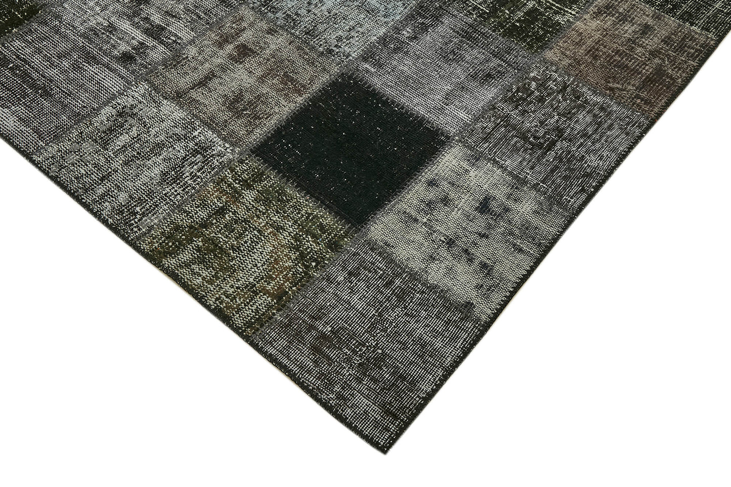 8x12 Black Patchwork Rug- 43251