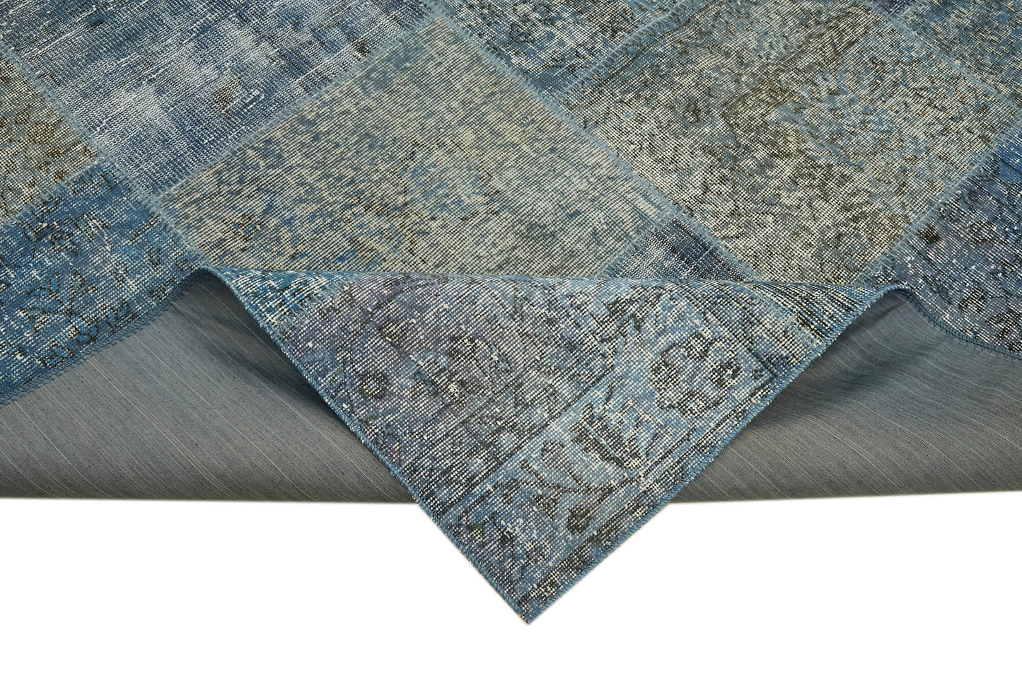 8x11 Blue Patchwork Rug- 43252